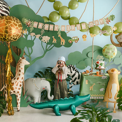 1 Banner - Happy Birthday - Safari