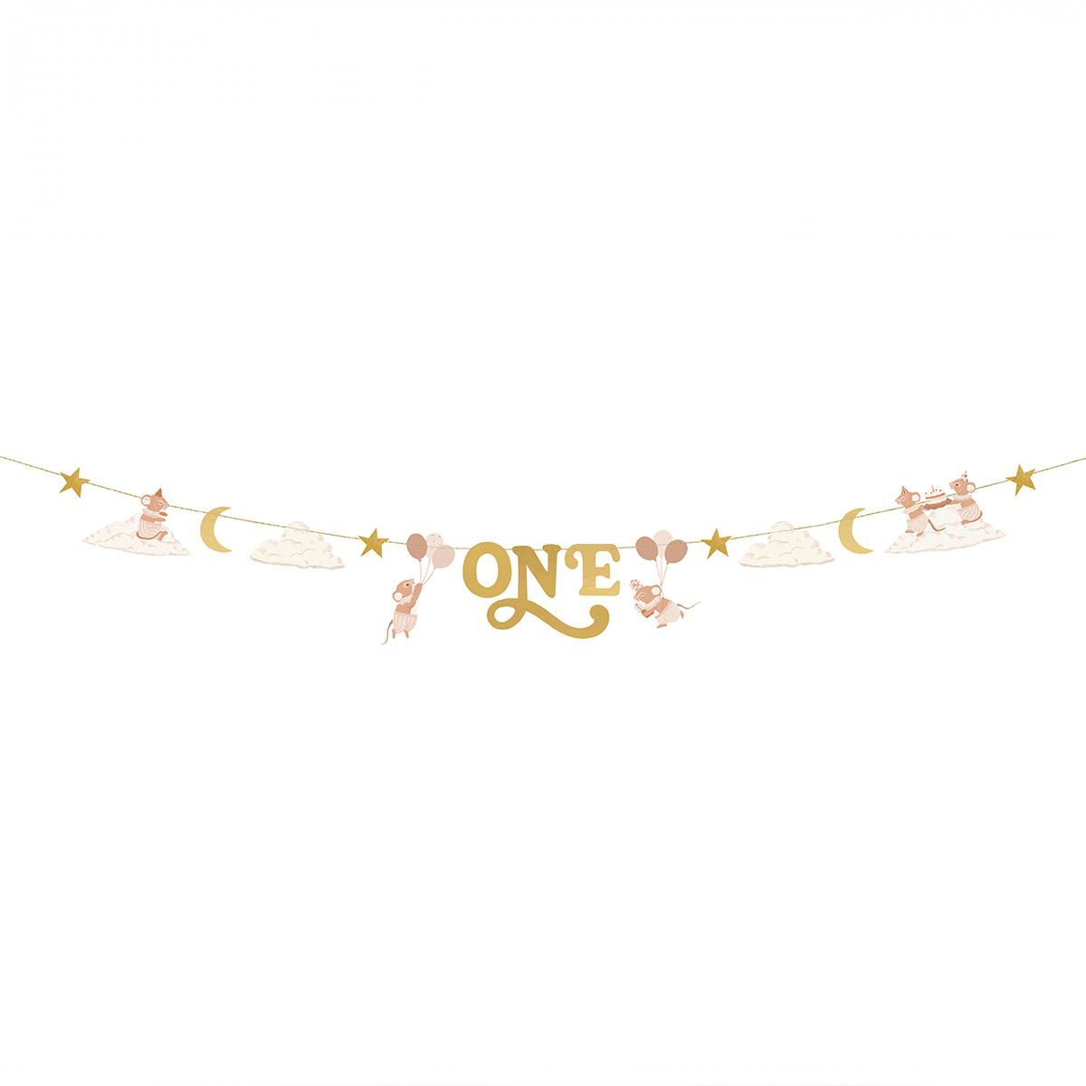 1 Bannergirlande - ONE Mäuse