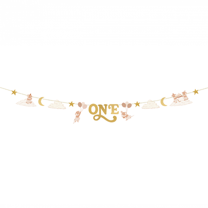 1 Bannergirlande - ONE Mäuse