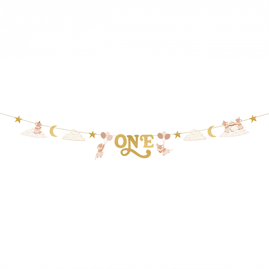 1 Bannergirlande - ONE Mäuse