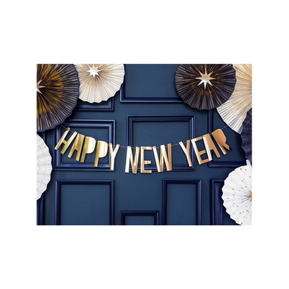 1 Bannergirlande - Happy New Year Festive