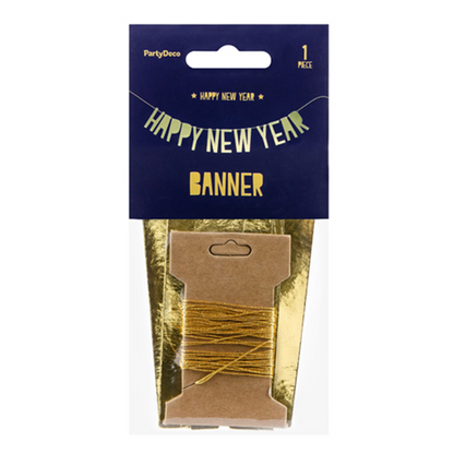 1 Bannergirlande - Happy New Year Festive