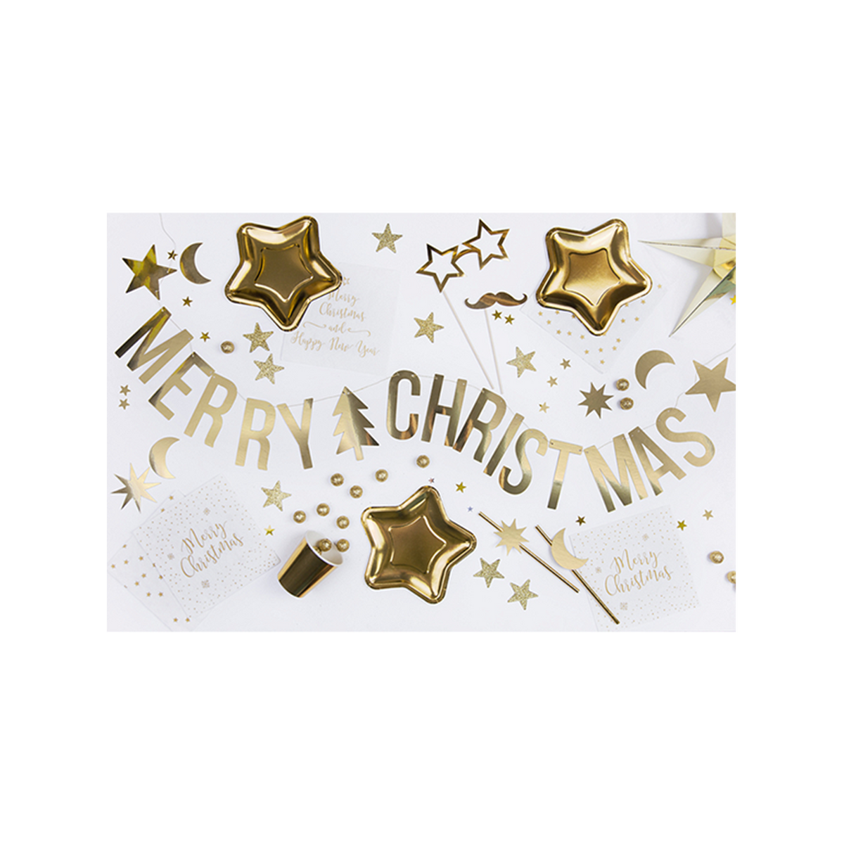 1 Bannergirlande - Merry Christmas Festive