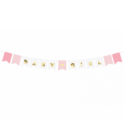 1 Bannergirlande - Baby Girl
