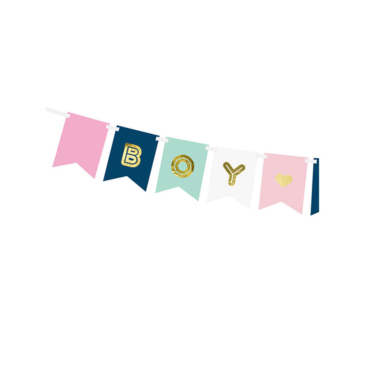1 Bannergirlande - Boy or Girl
