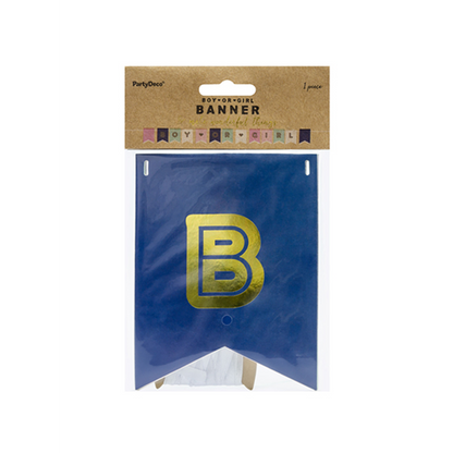 1 Bannergirlande - Boy or Girl