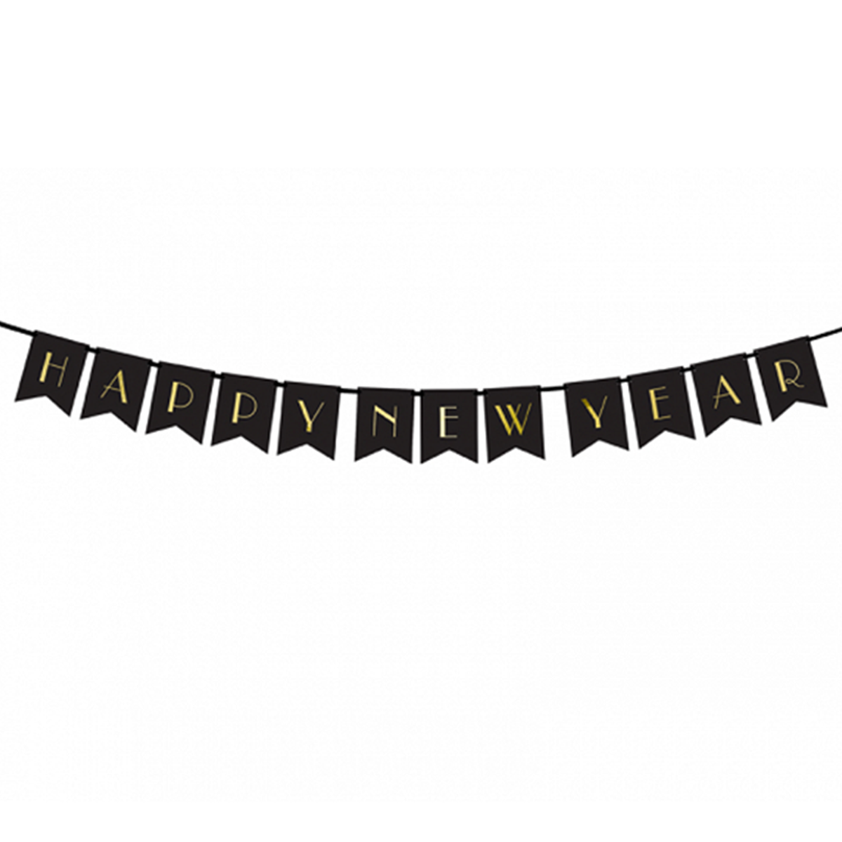 1 Bannergirlande - Happy New Year Elegant