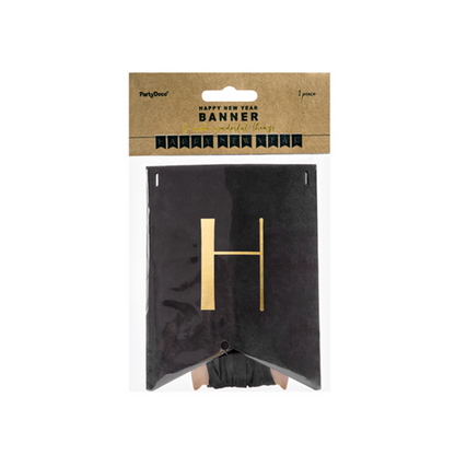1 Bannergirlande - Happy New Year Elegant