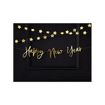 1 Bannergirlande - Happy New Year