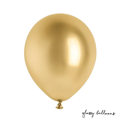 10 Luftballons - Ø 30cm - Glossy - Gold