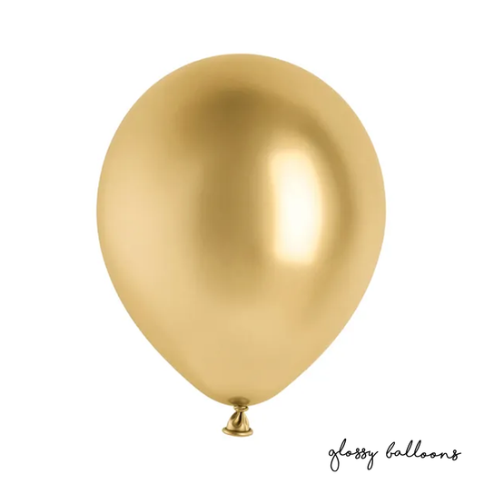 50 Luftballons - Ø 30cm - Glossy - Gold