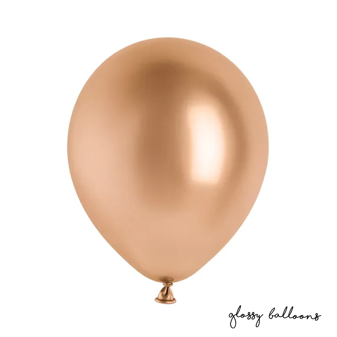 10 Luftballons - Ø 30cm - Glossy - Roségold