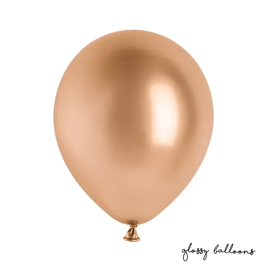 10 Luftballons - Ø 30cm - Glossy - Roségold