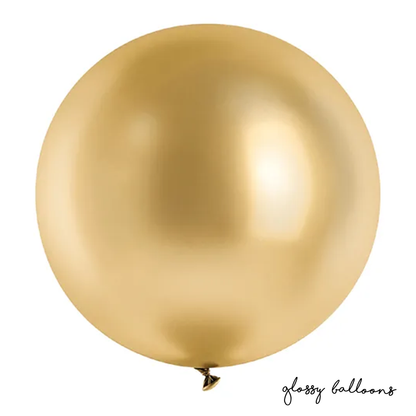 1 Riesenballon - Ø 60cm - Glossy - Gold