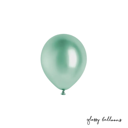50 Luftballons - Ø 12cm - Glossy - Flaschengrün