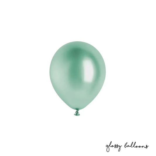 50 Luftballons - Ø 12cm - Glossy - Flaschengrün