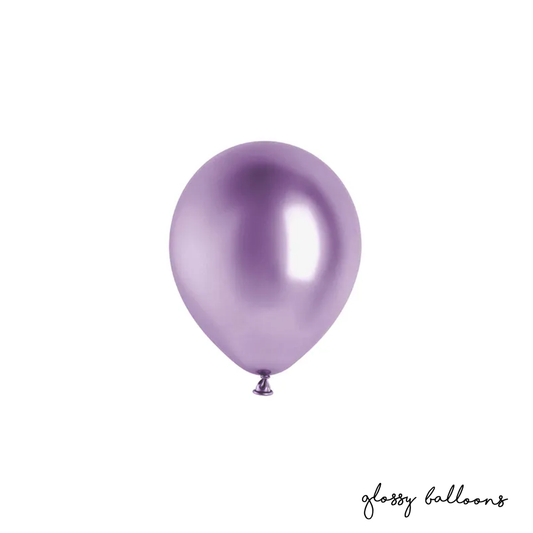 50 Luftballons - Ø 12cm - Glossy - Violett