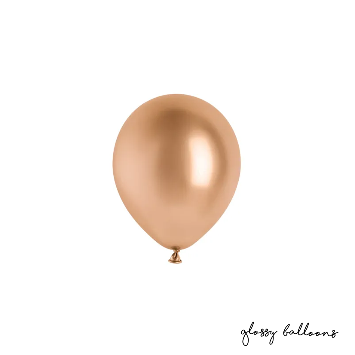 50 Luftballons - Ø 12cm - Glossy - Roségold