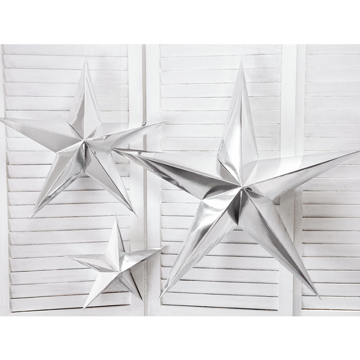 1 Paperstar - 45cm - Silber