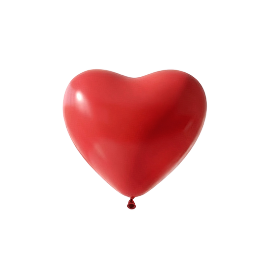 50 Herzballons -  Ø13 cm - Red