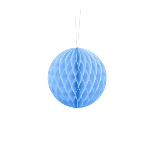 1 Wabenball - Hellblau - Ø 10cm