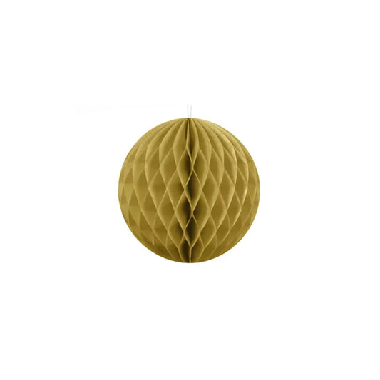 1 Wabenball - Ø 10cm - Gold