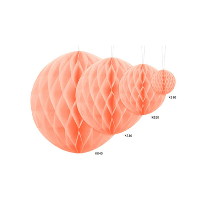 1 Wabenball - Ø 10cm - Hellpfirsich