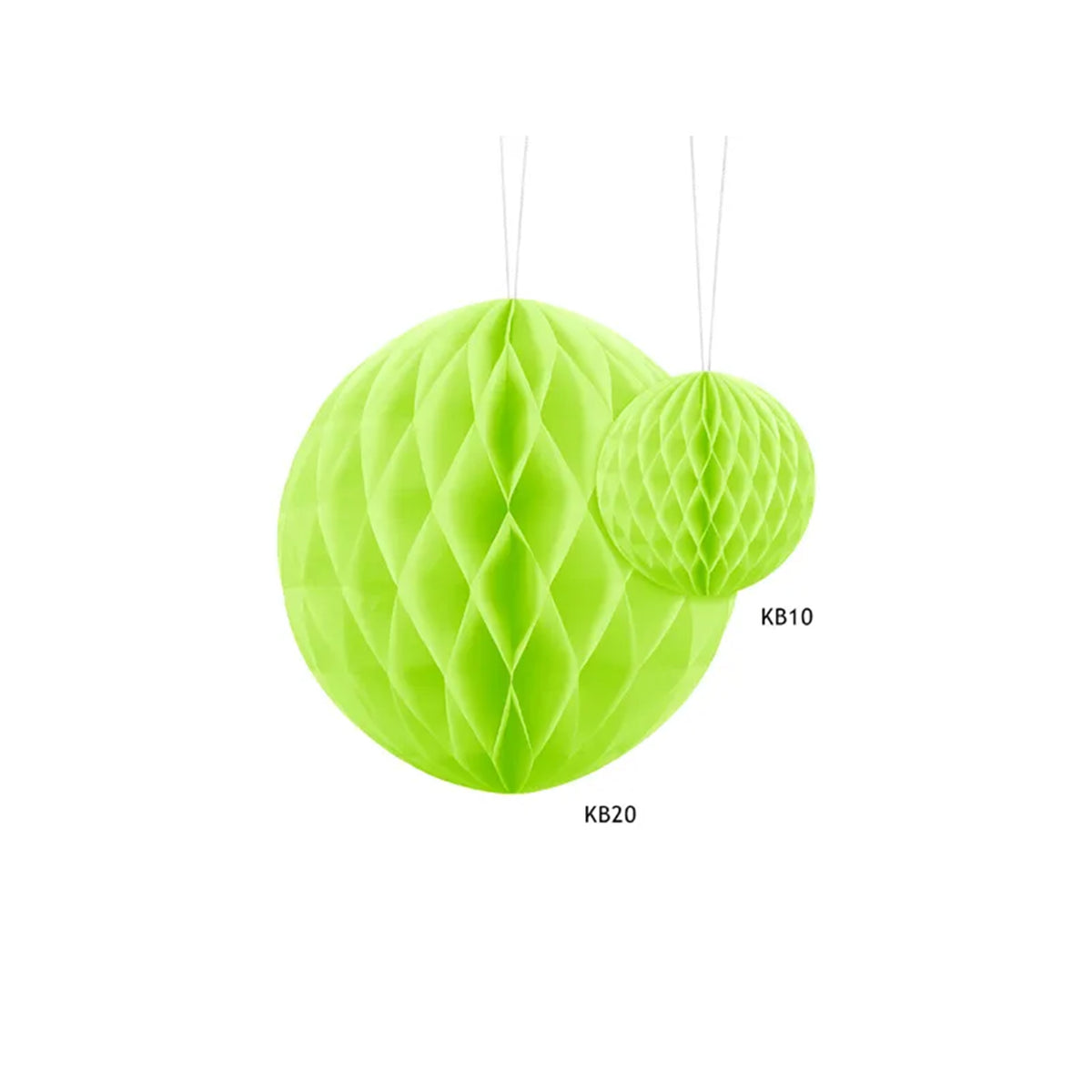 1 Wabenball - Apfelgrün - Ø 10cm