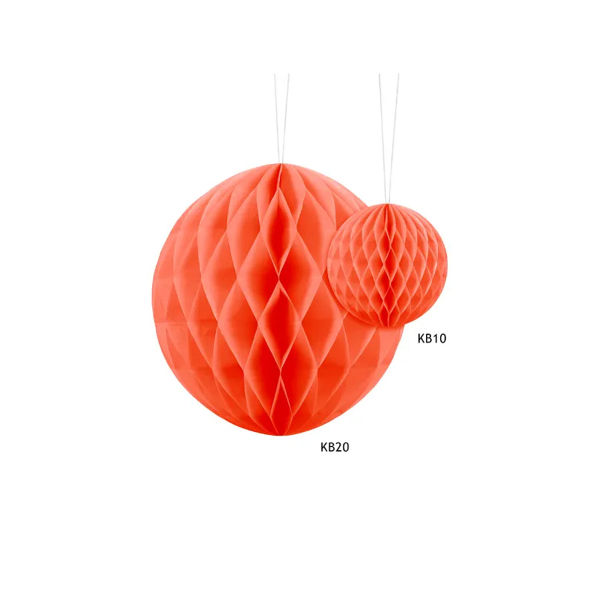 1 Wabenball XL - Orange - Ø 20cm