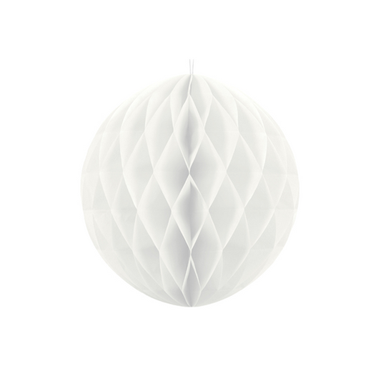 1 Wabenball XL - Ø 20cm - Weiß