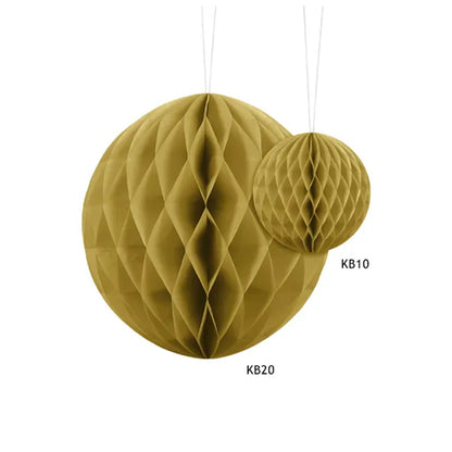 1 Wabenball XL - Ø 20cm - Gold