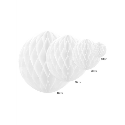 1 Wabenball XXL - Ø 30cm - Weiß