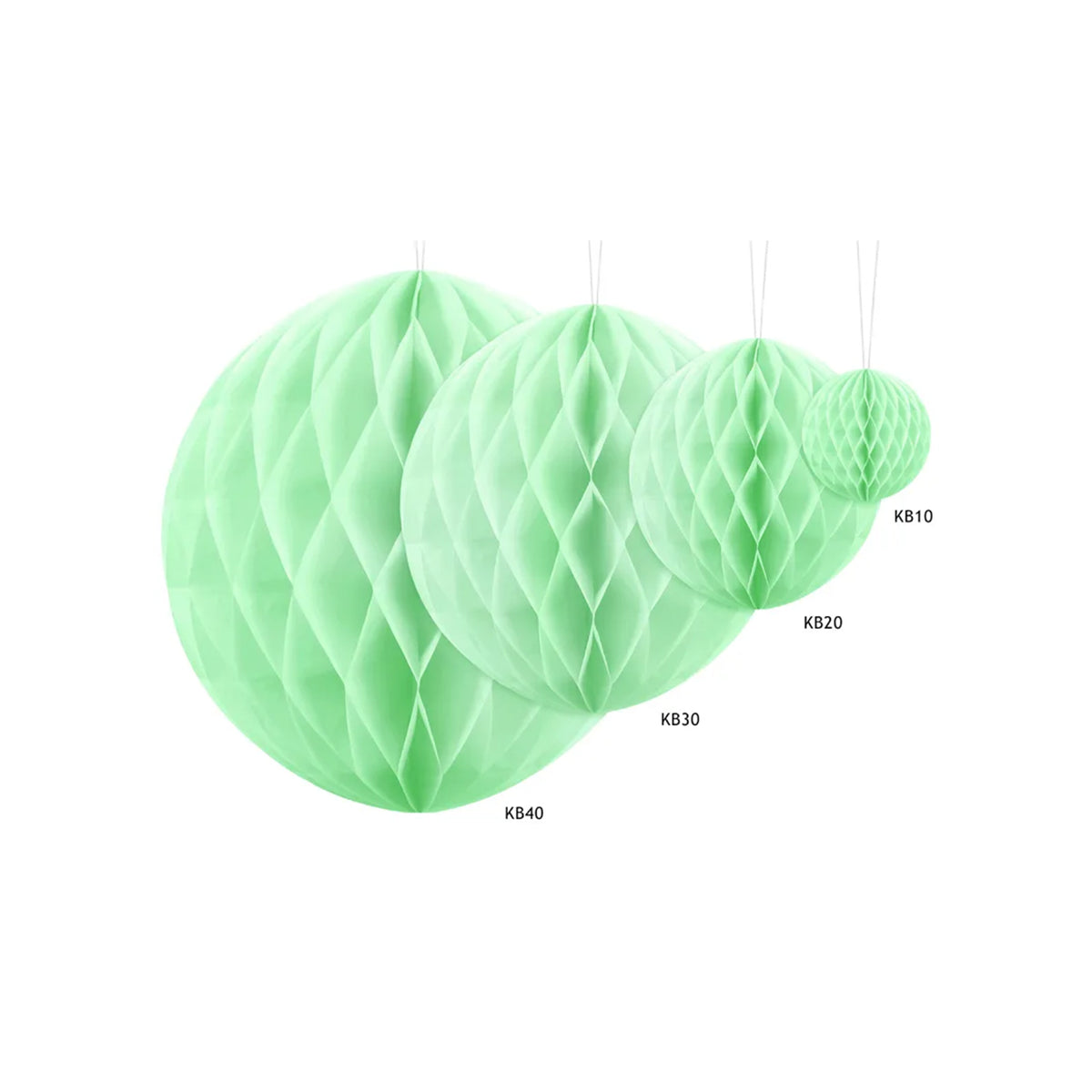 1 Wabenball XXL - Ø 30cm - Pistazie