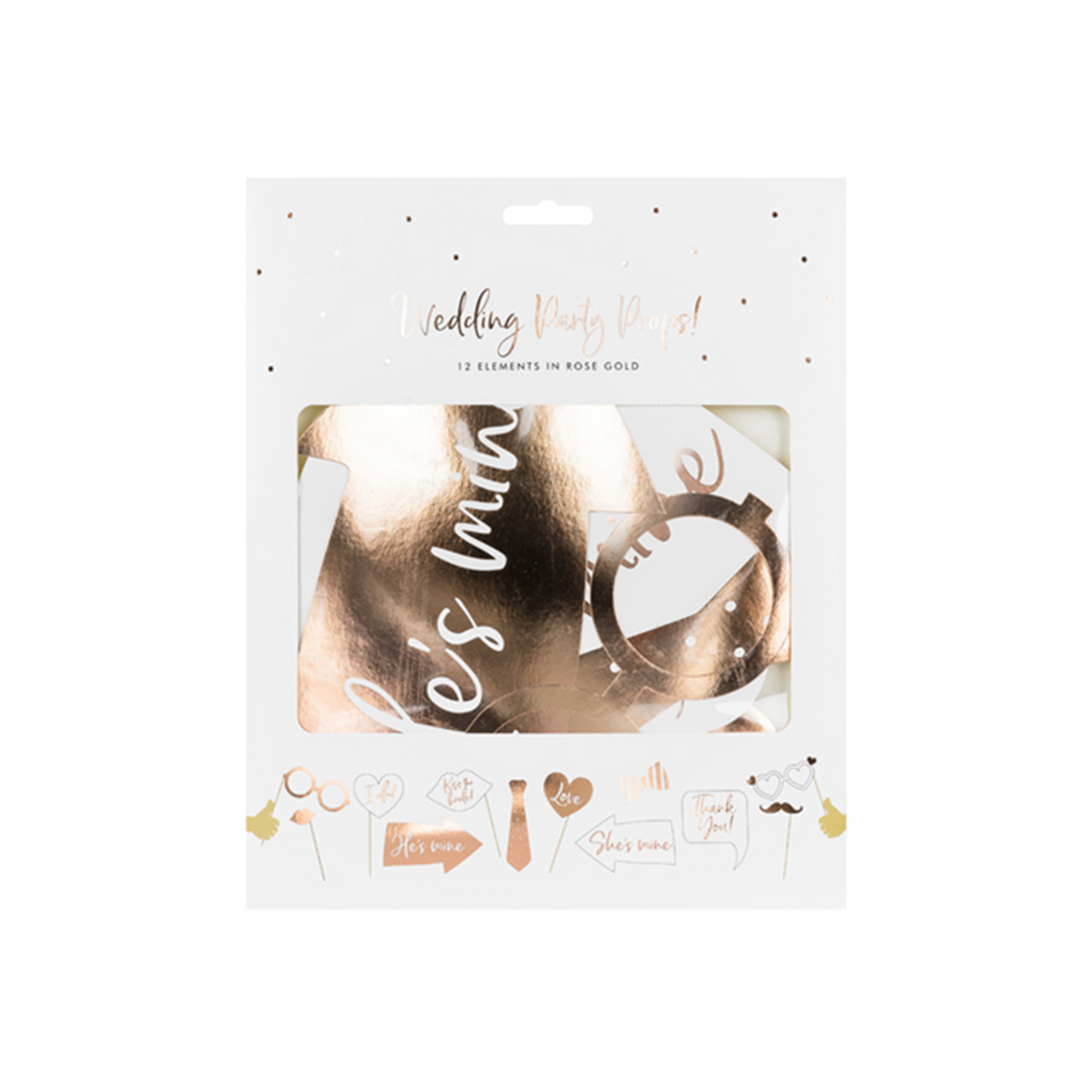 1 Photobooth Set - Wedding RoseGold