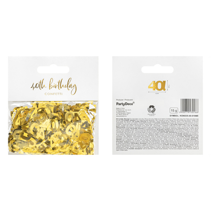15g Metallickonfetti - 40 Gold