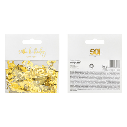 15g Metallickonfetti - 50 Gold