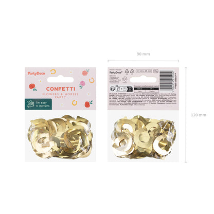 15g Metallickonfetti - Hufeisen