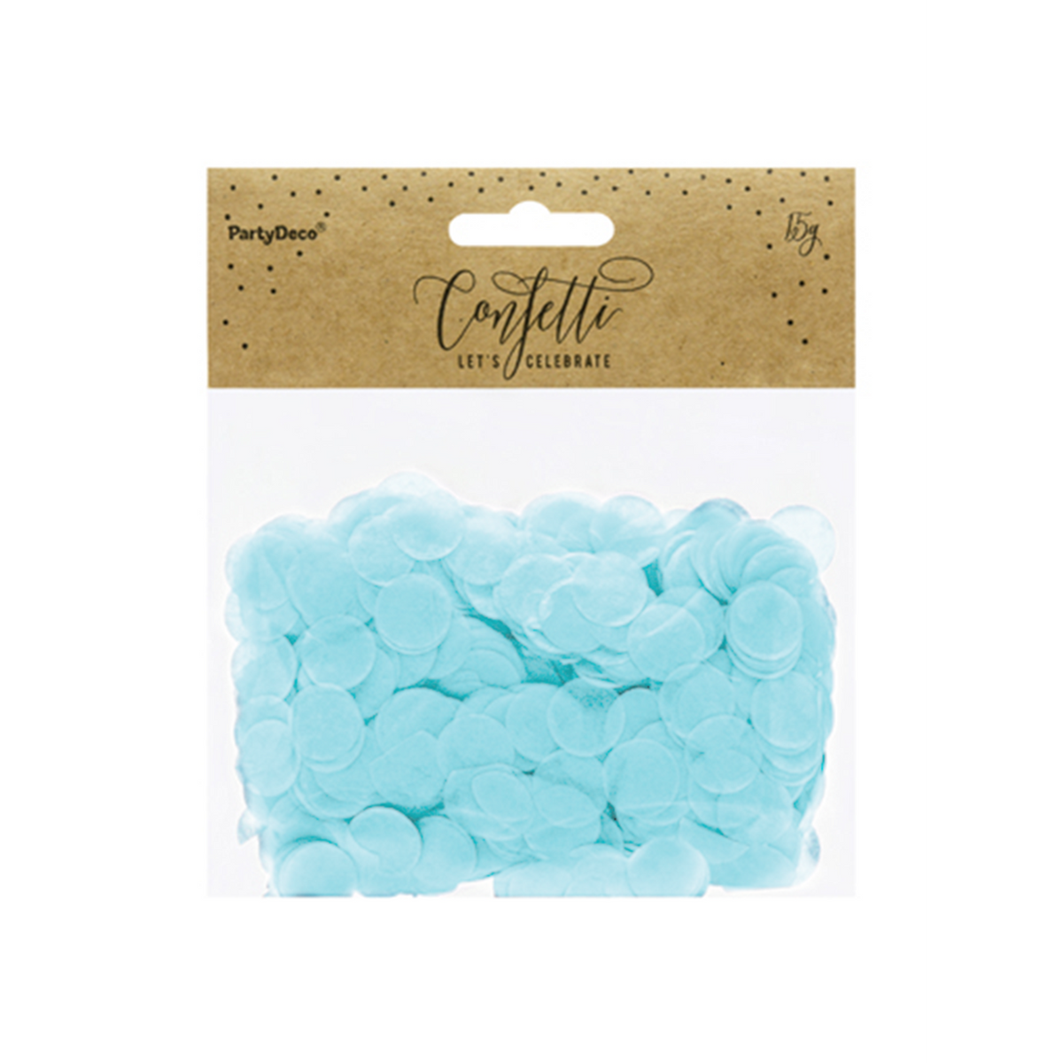 15g Papierkonfetti - Hellblau