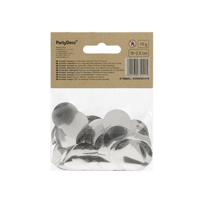 15g Folienkonfetti - Silber