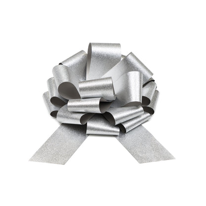 1 Dekoschleife XL - DIY - Silber