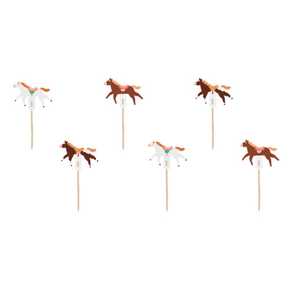 6 Cupcake Topper - Horse