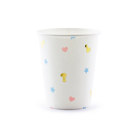 6 Pappbecher Trend - 200ml - Boy or Girl