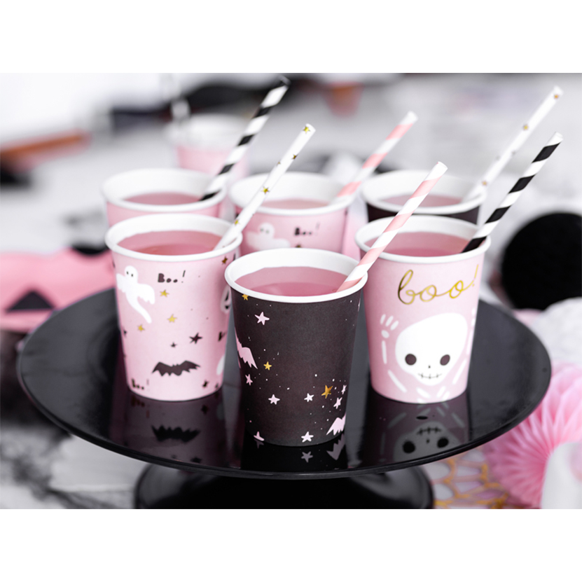 6 Pappbecher Trend - 220ml - Boo