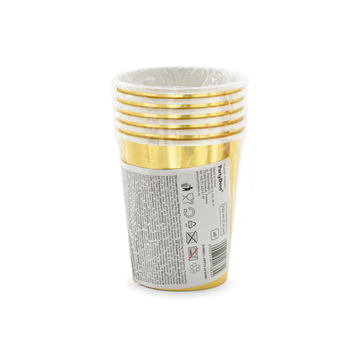 6 Pappbecher Trend - 220ml - 18th Birthday