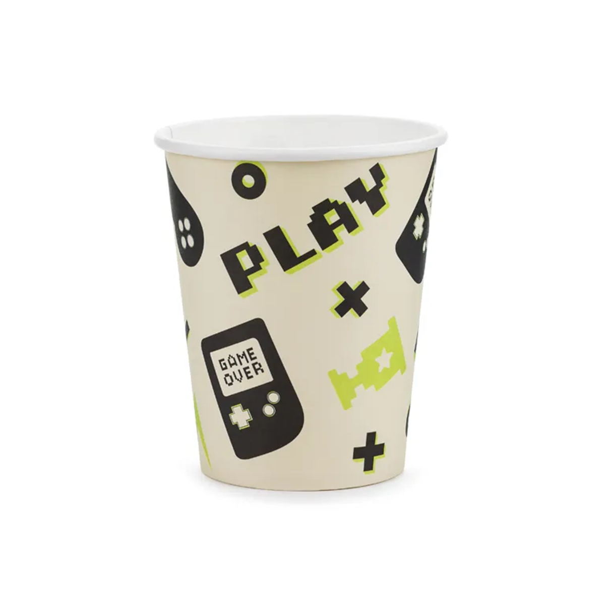 6 Pappbecher Trend - 220ml - Gamer