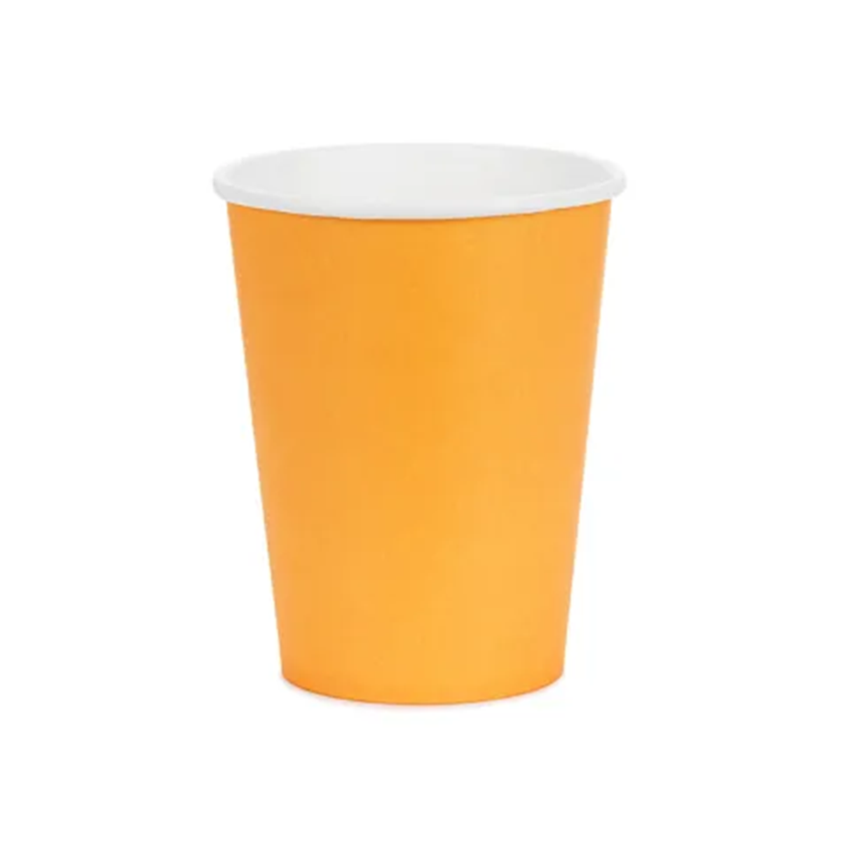 6 Pappbecher  - Hellorange  - 250ml