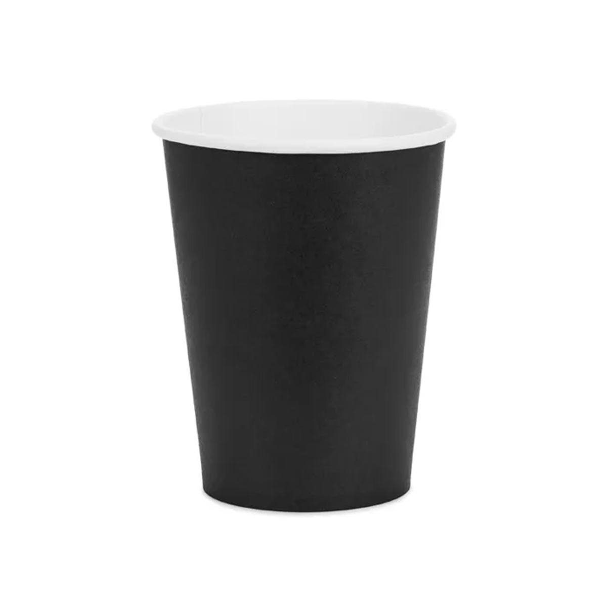 6 Pappbecher  - Schwarz  - 250ml