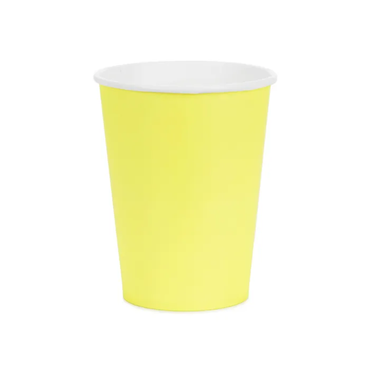 6 Pappbecher  - Gelb - 250ml
