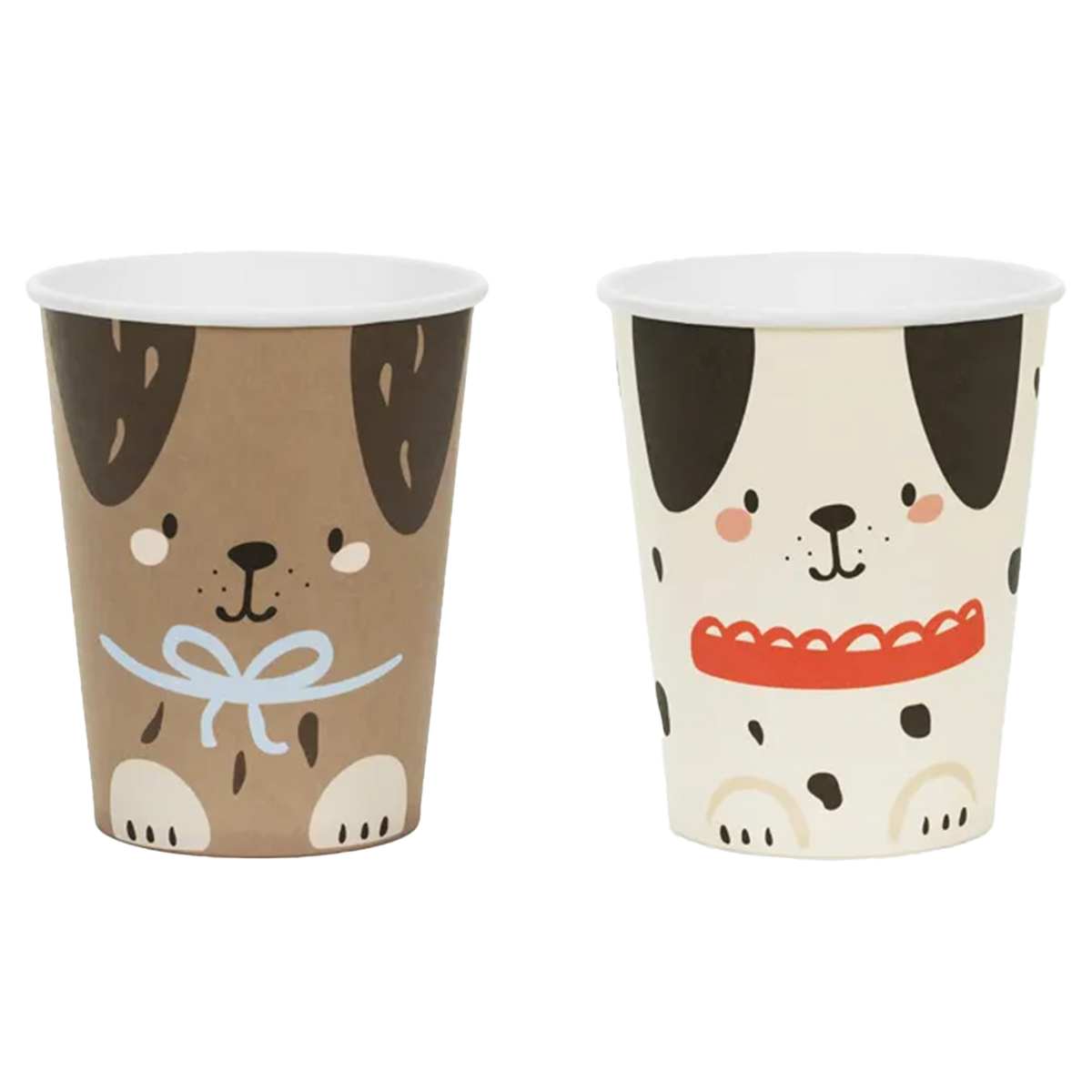 6 Pappbecher - 220ml - Dogs