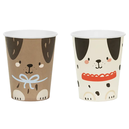 6 Pappbecher - 220ml - Dogs